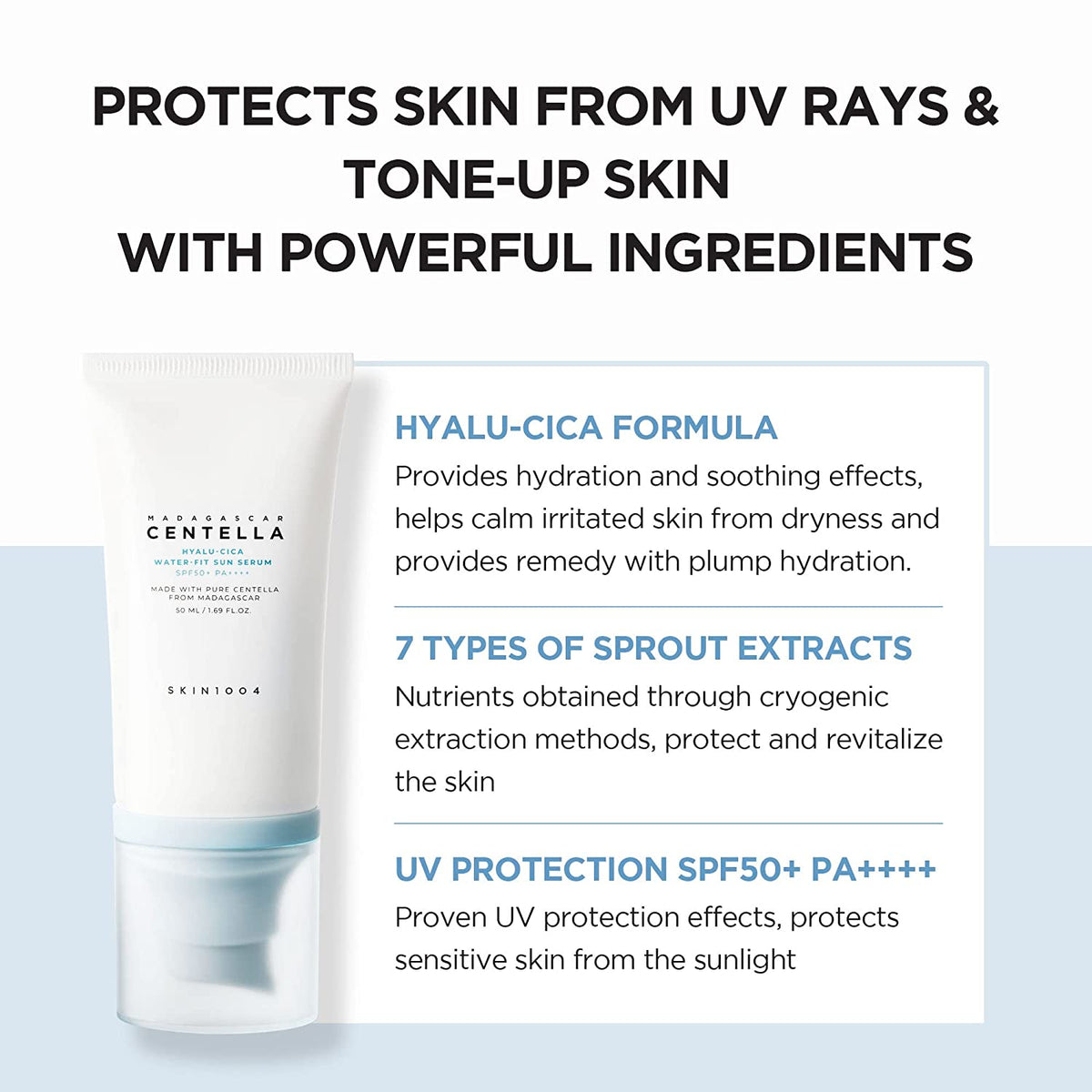 SKIN1004 - Madagascar Centella Hyalu-Cica Water-Fit Sun Serum