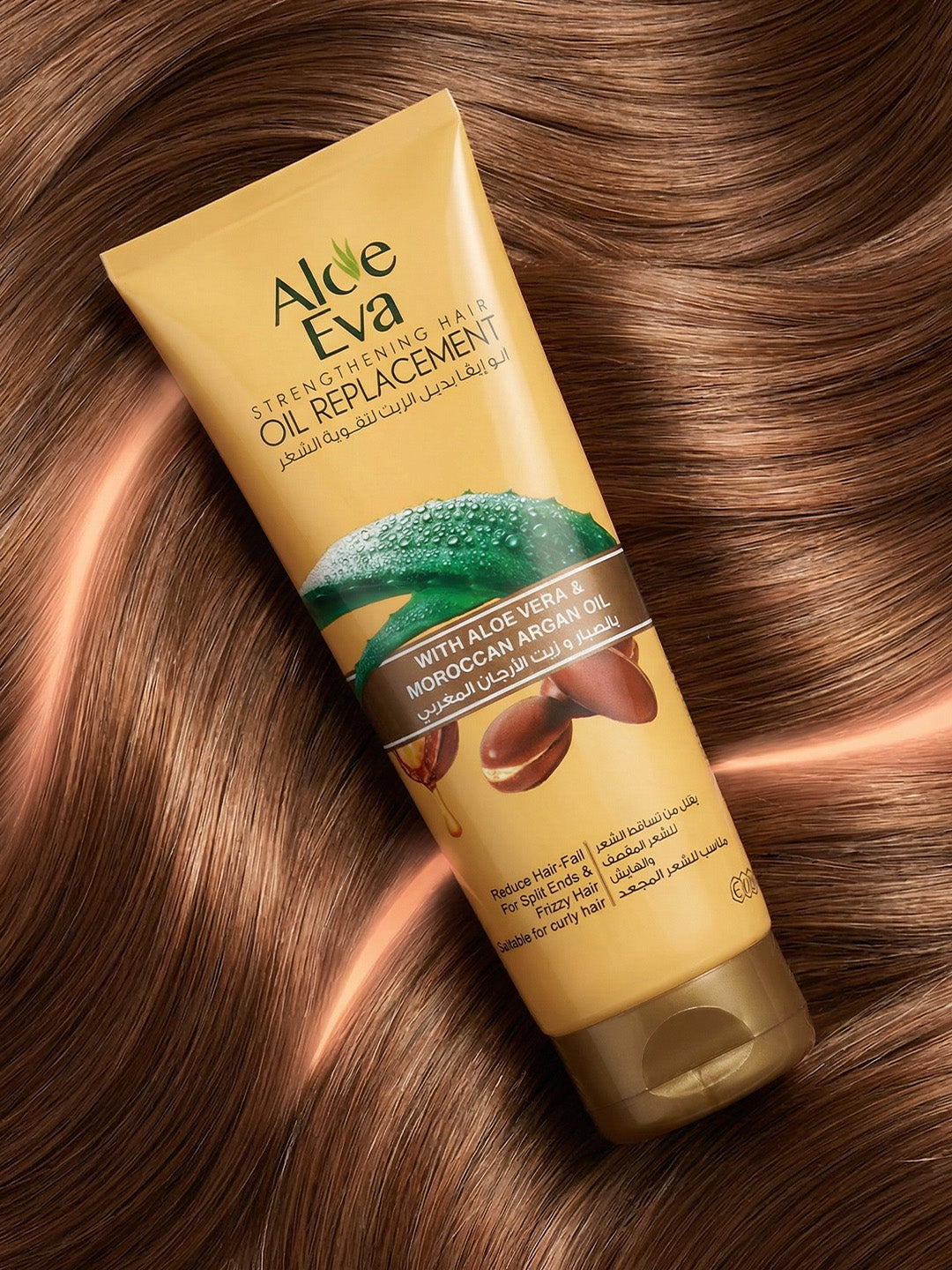 Aloe Eva Strengthening Hair OIL REPLACEMENT With Aloe Vera & Moroccan Argan Oil 250 ML