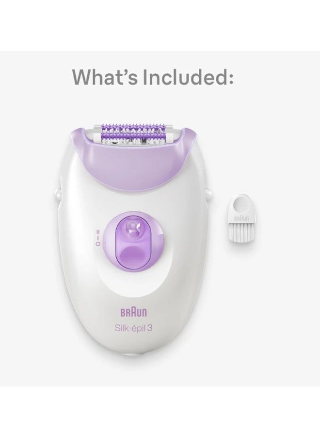 Silk Epil3 SE3-000 Epilator White & Purple