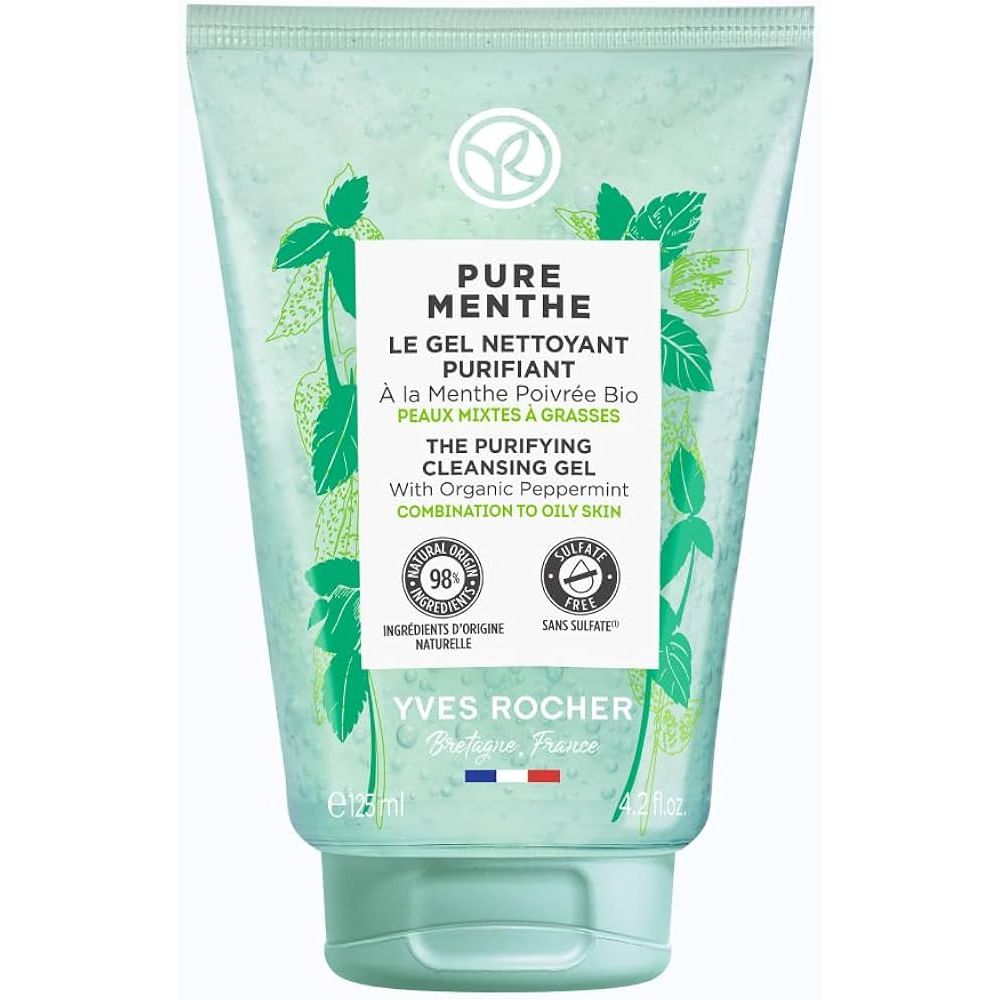 YVES ROCHER PURE MENTHE THE PURIFYING CLEANSING GEL TUBE 125G