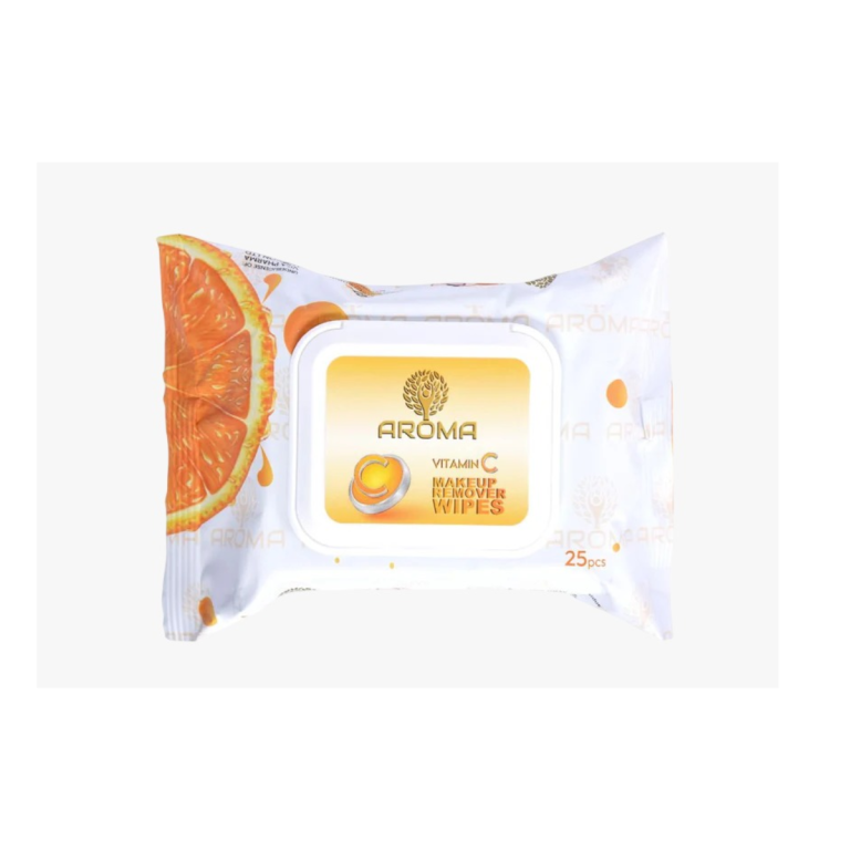 AROMA ARGAN MAKE UP REMOVER WIPES VITAMIN C 25PCS