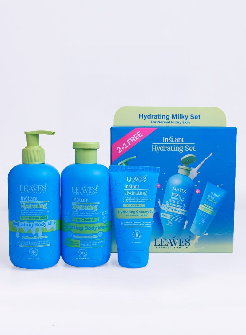 LEAVES Instant Hydrating Milky set 3 in 1