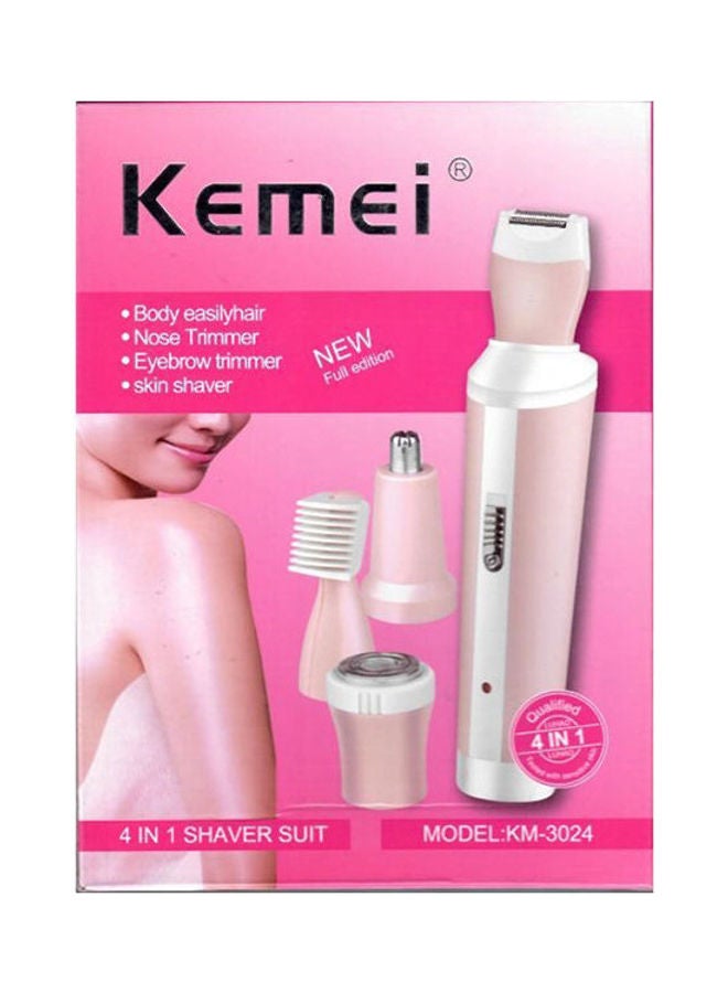 Kemei Km-3024 4 In 1 Rechargeable Shaver Suit - Multicolour