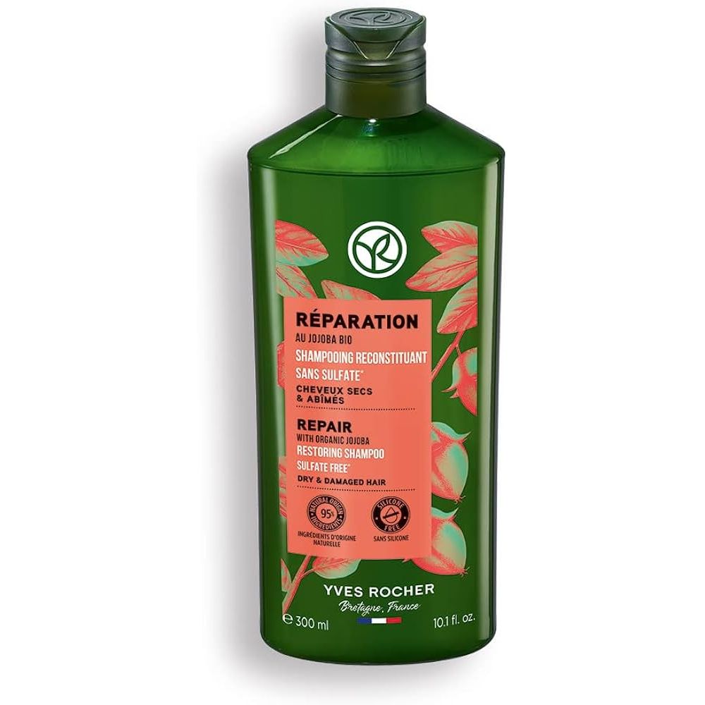 YVES ROCHER REPAIR WITH ORGANIC JOJBA RESTORING SHAMPOO 300 ML