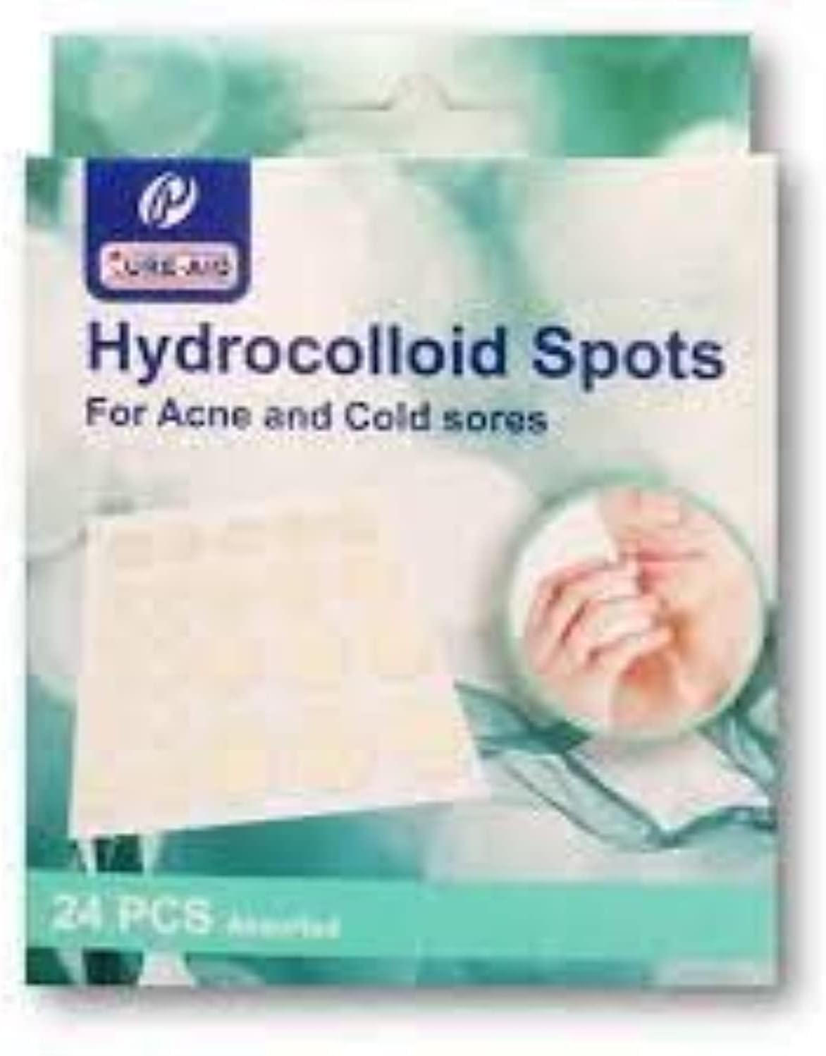 Cure Aid Hydrocolloid spots for acne and cold sores Skin Tone Pill Sticker