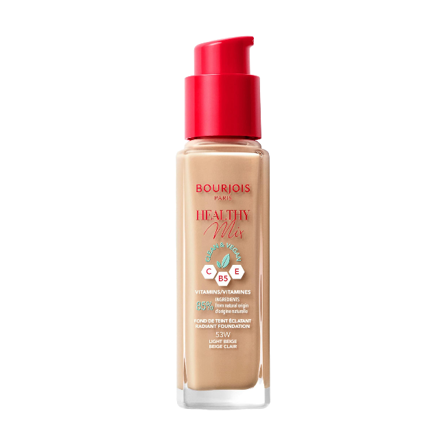 BOURJOIS HEALTHY MIX FOUNDATION 53W LIGHT BEIGE 30ML