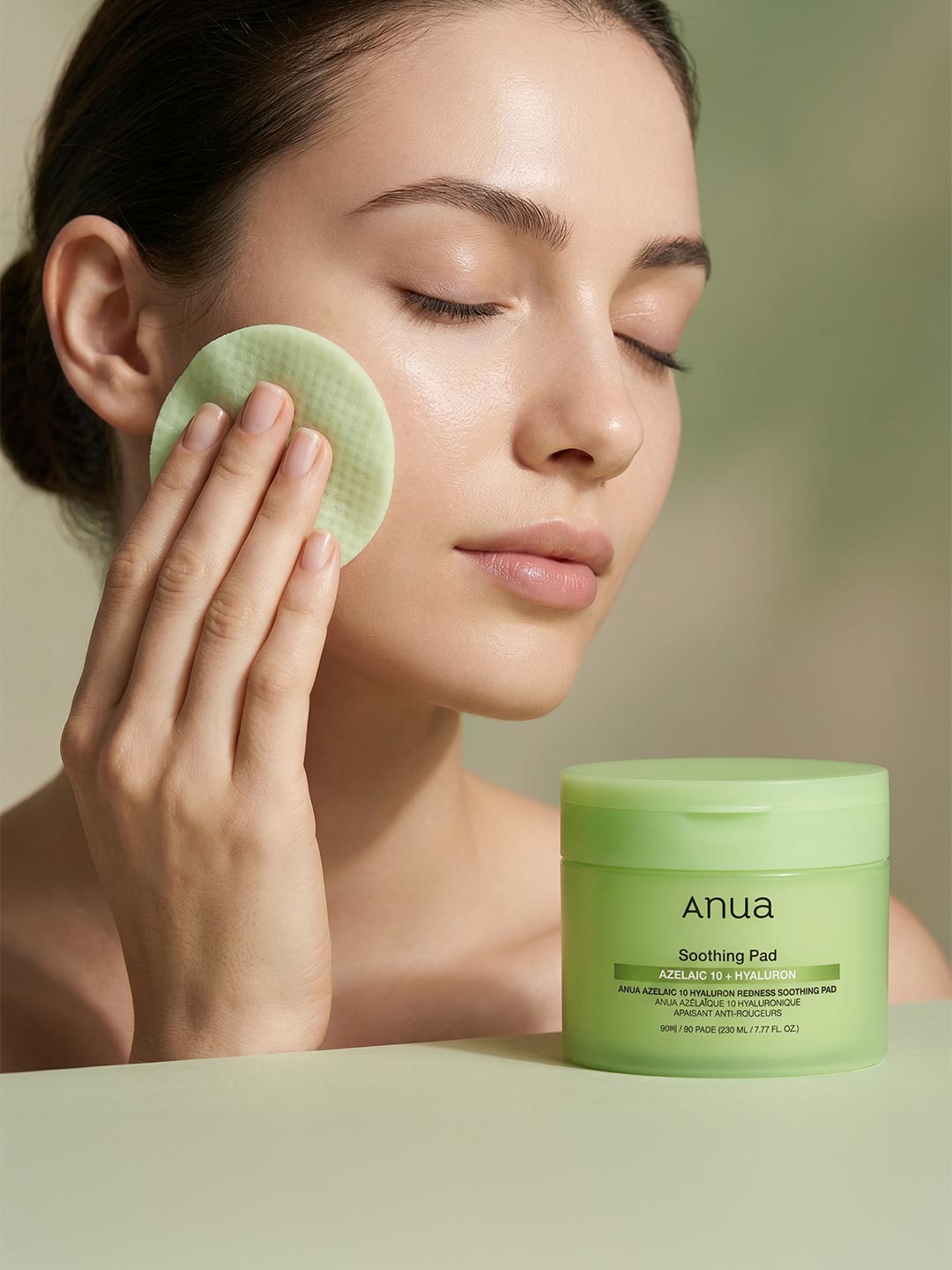 ضمادات Anua لتهدئة الاحمرار بحمض الأزيليك 10% وهيالورونيك