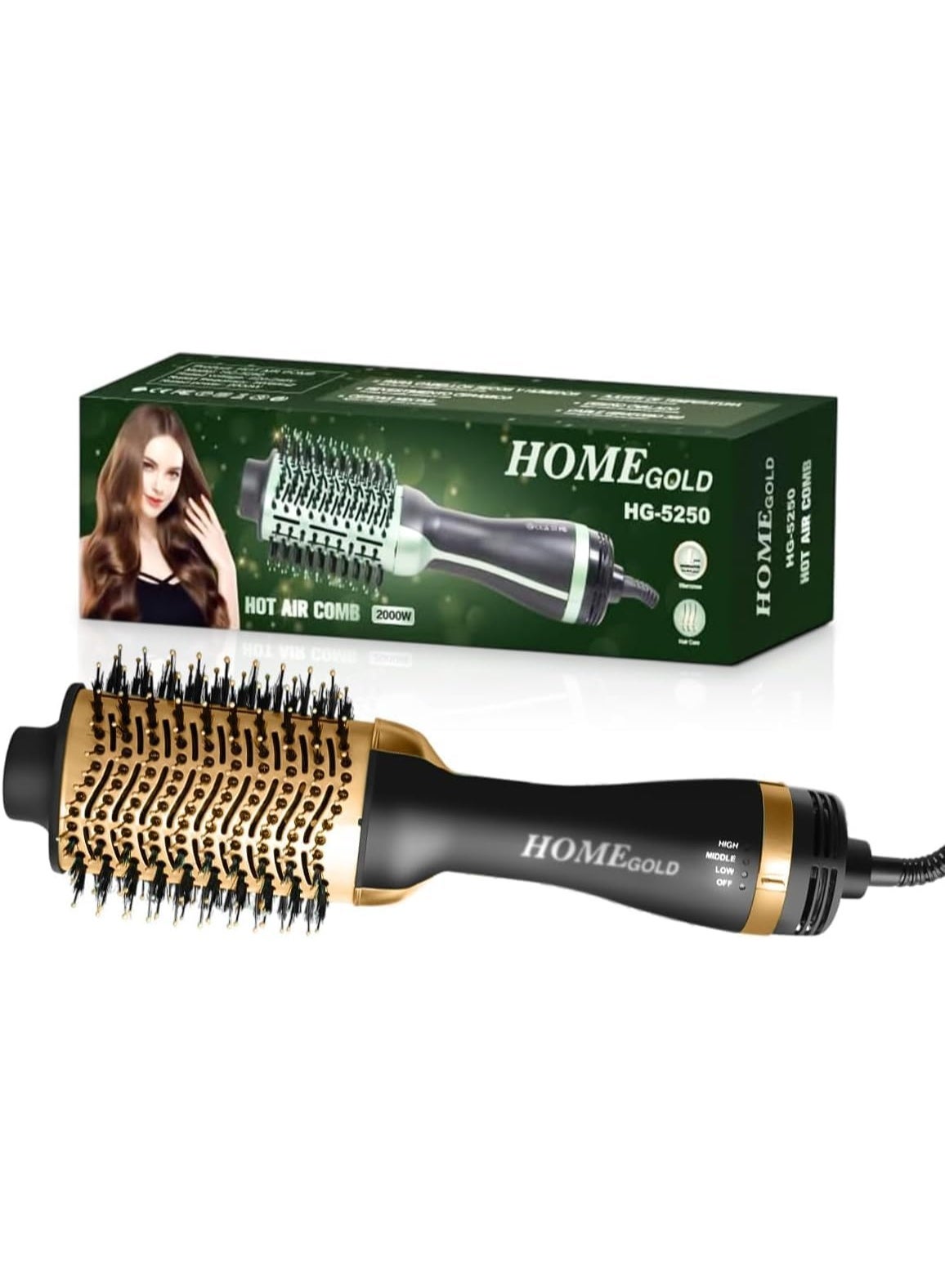 Home Gold HG-5250 Thermal Hair Brush & Styler 2000 Watt
