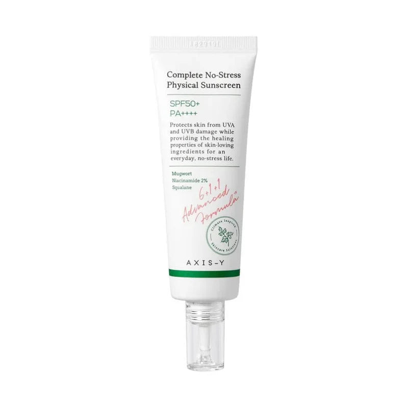 واقي الشمس الفيزيائي AXIS-Y الكامل الخالي من الإجهاد V3 بعامل حماية SPF50+