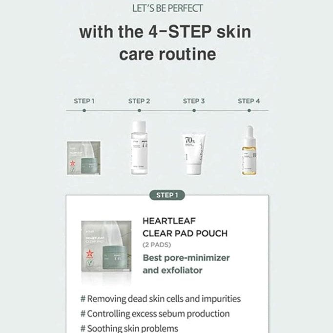 Anua Heartleaf Soothing Trial Kit - 4-STEP Daily Routine