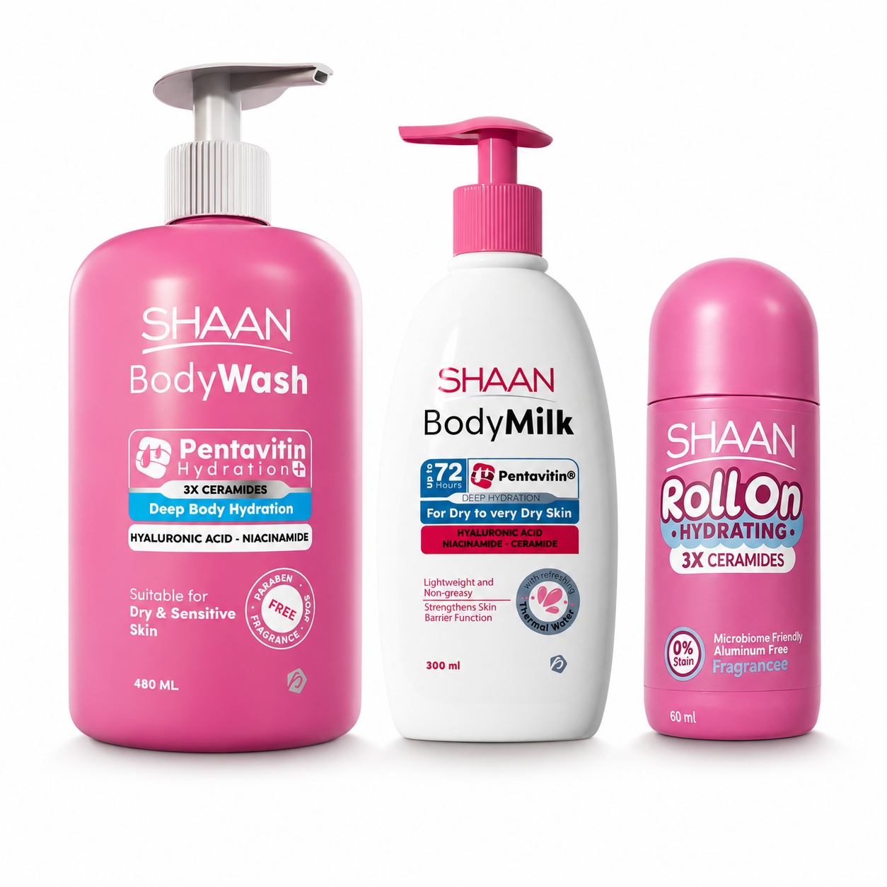 SHAAN Body Hydration Oily & Combined Skin Bundle