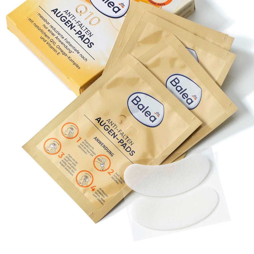 Balea Q10 Anti-Wrinkle Eye Pads - 6 Pairs