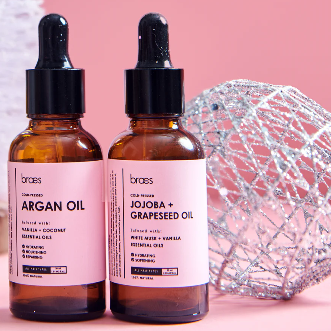 Cold-Pressed Jojoba & Grapseed Oil