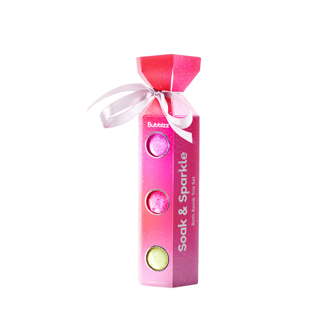 Bubblzz Soak & Sparkle Bath Bomb Trio Set
