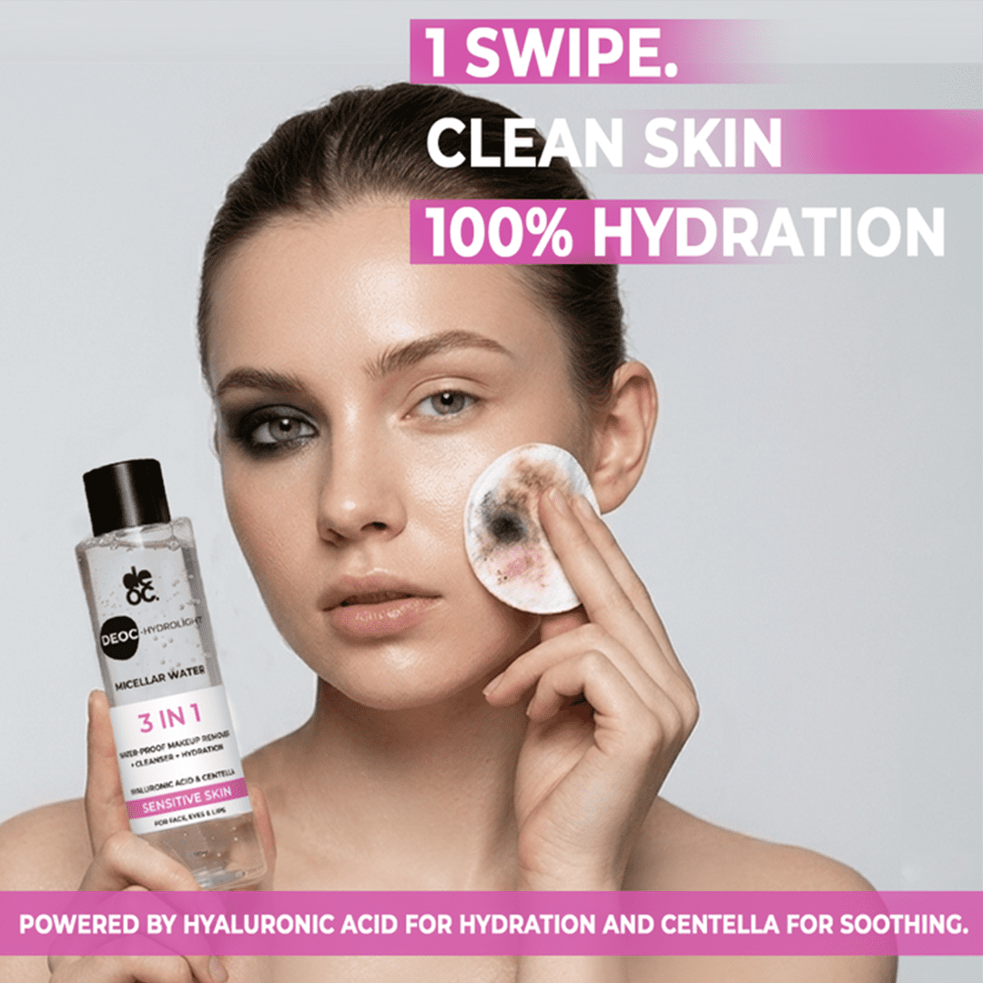 DEOC Hydrolight 3-in-1 Micellar Water- 120ml