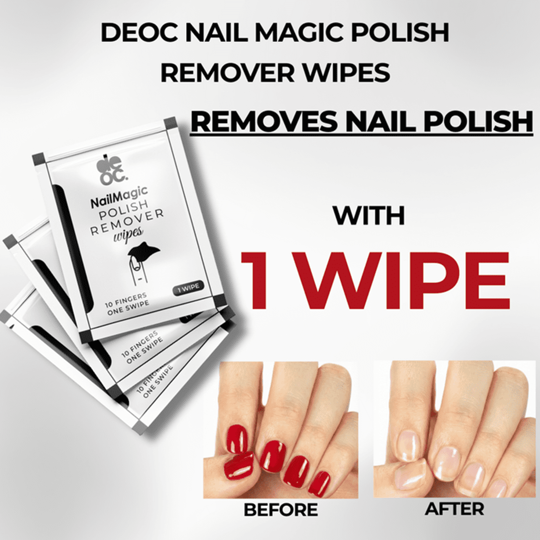 DEOC NailMagic Polish Remover Wipes