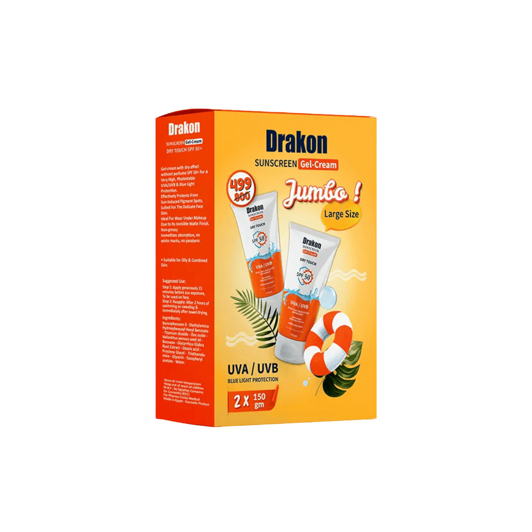 Sunscreen Gel Cream Jumbo - Tube Promo Pack (X2)