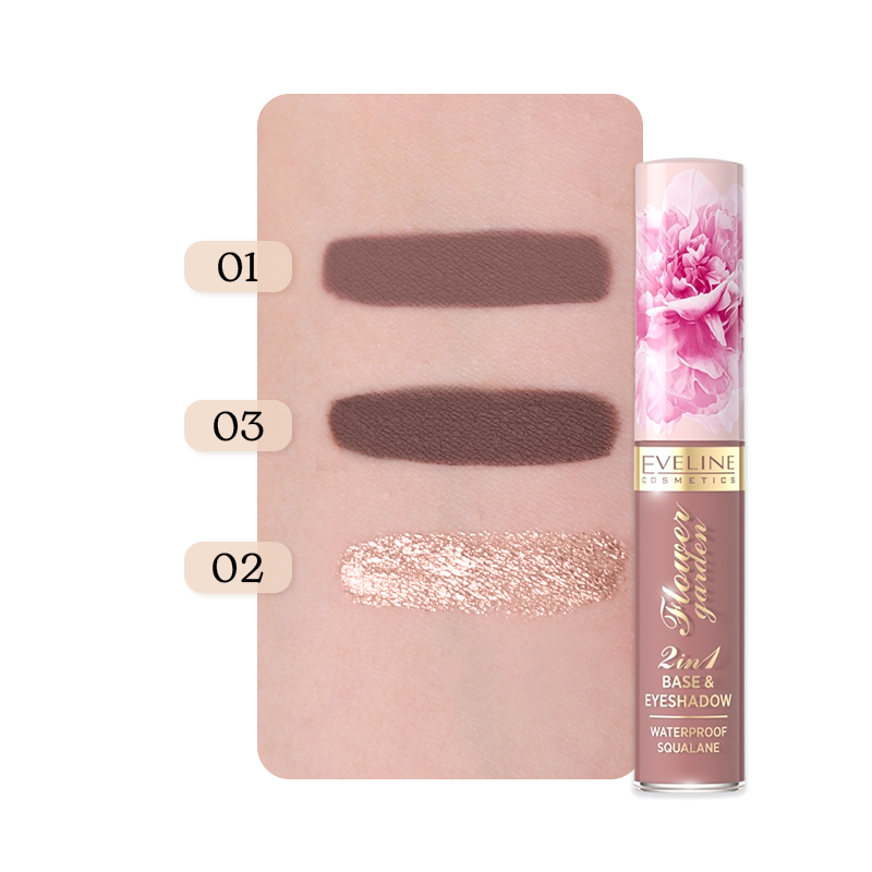 Eveline Cosmetics Flower Garden 2 in 1 Base & EyeShadow 01