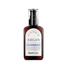 Farmstay بخاخ عطر زيت الأرغان للشعر بالمسك الأبيض