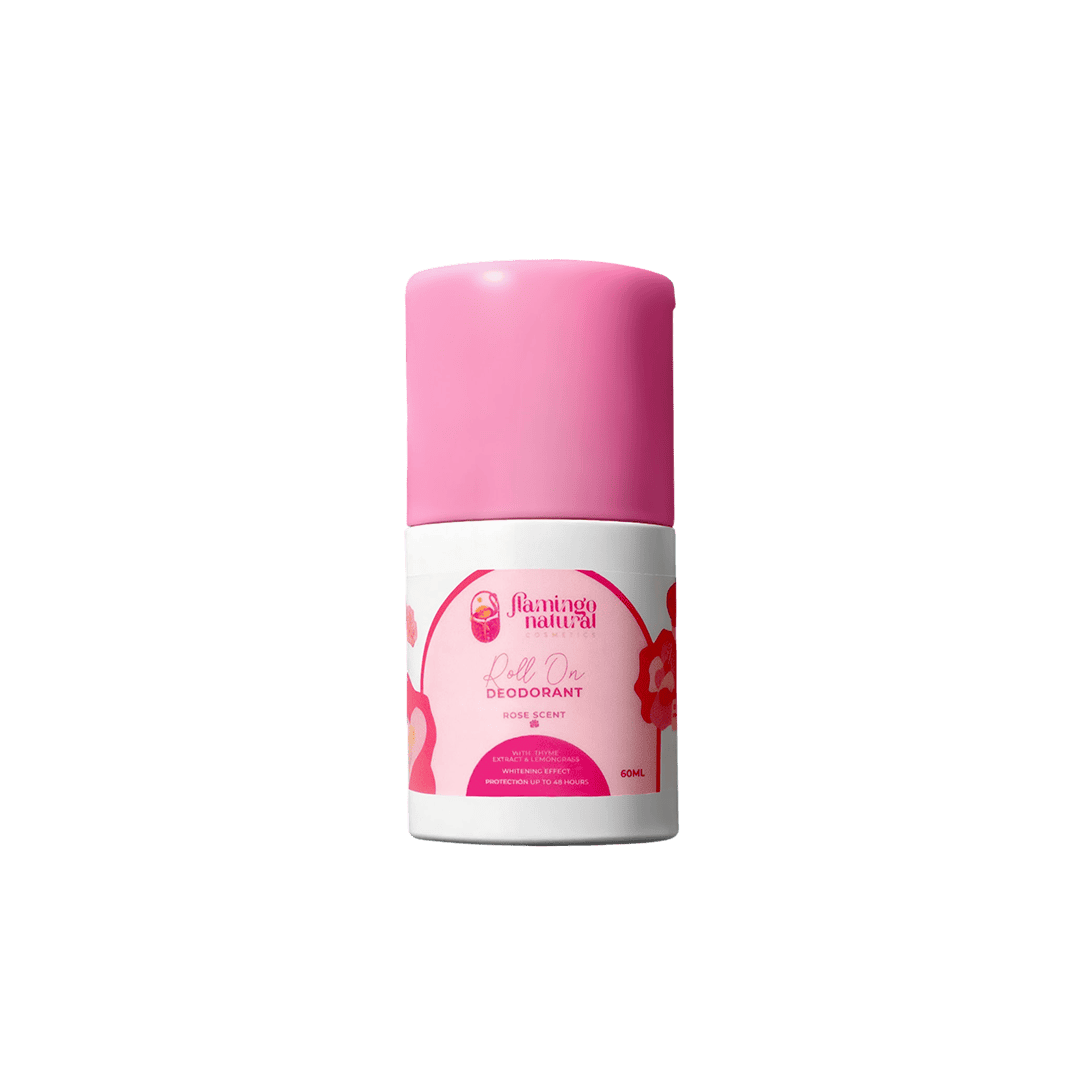 Flamingo Natural Rose Roll On Deodorant - 60ml