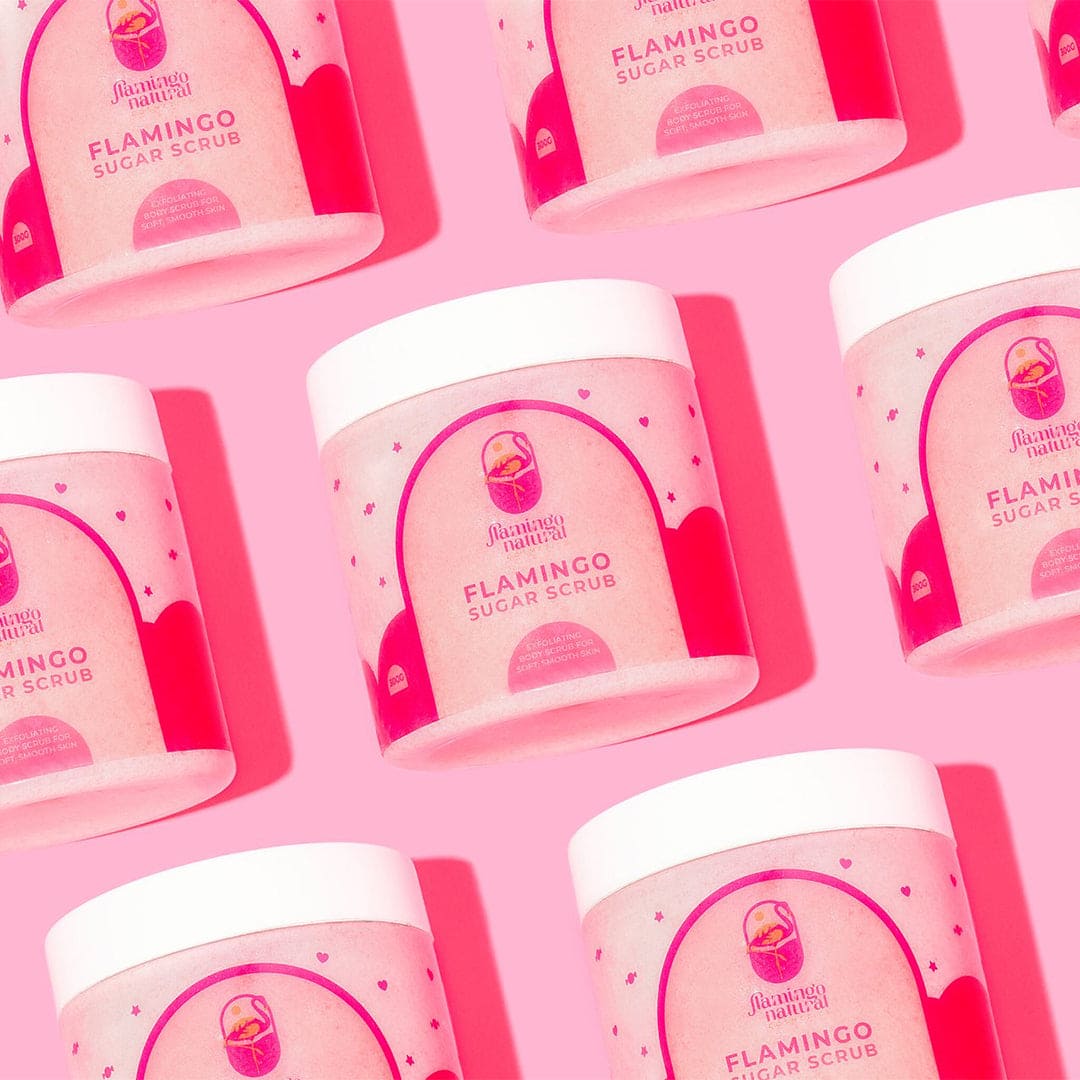 Flamingo Natural Sugar Scrub - 300g