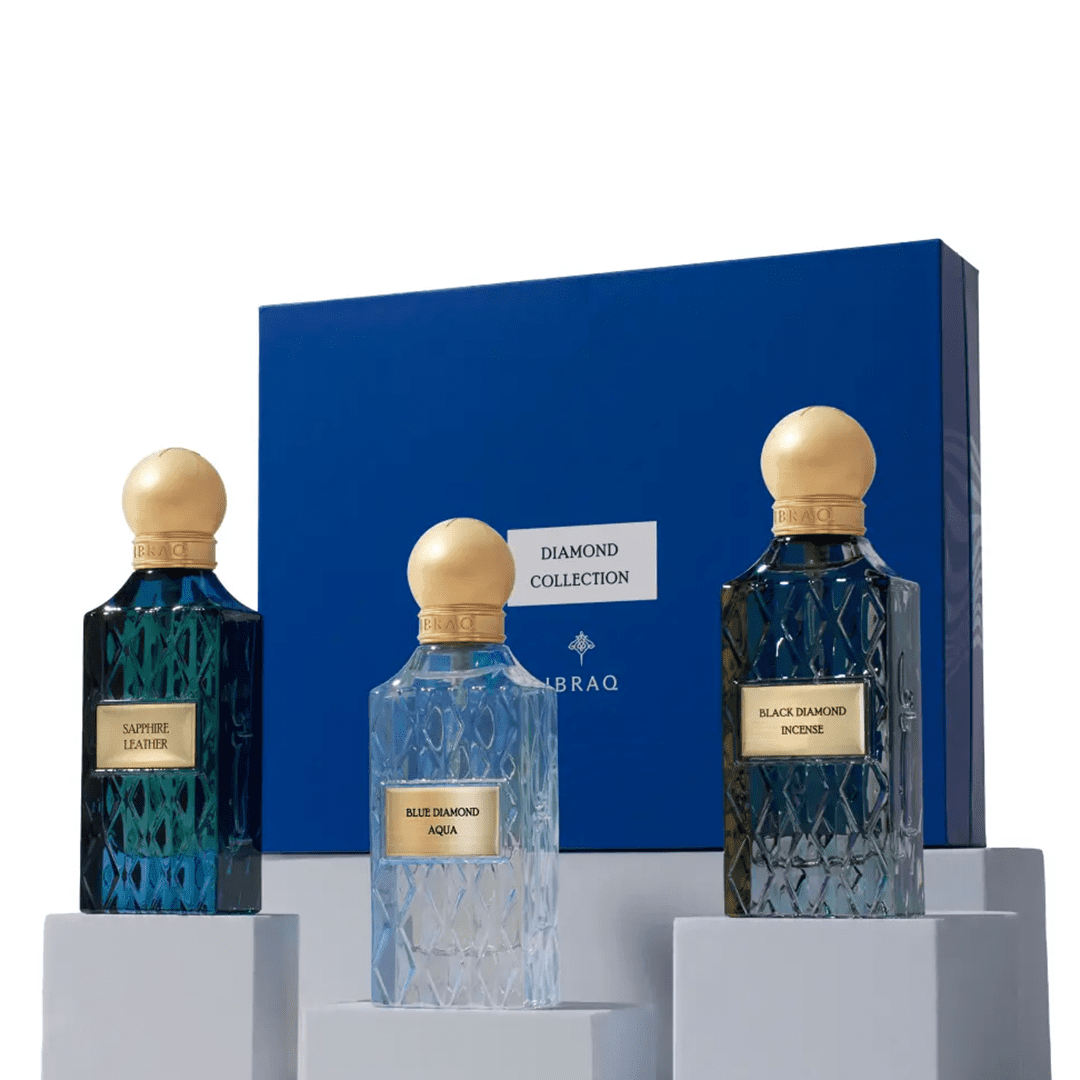 IBRAQ Diamond Collection ( Black Incense - Blue Aqua - Sapphire Leather )