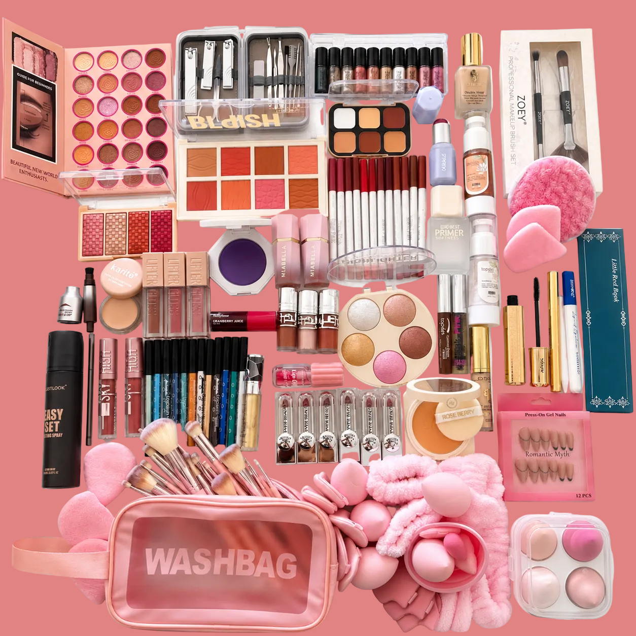 163 PCS Bridal Super Makeup Bundle