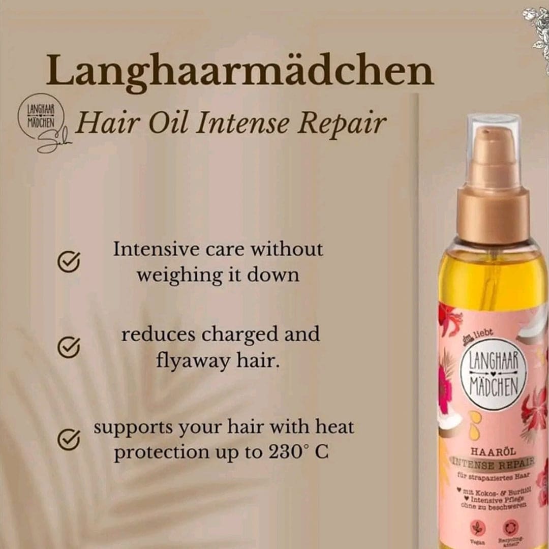 Langhaar Madchen Intense Repair Hair Oil