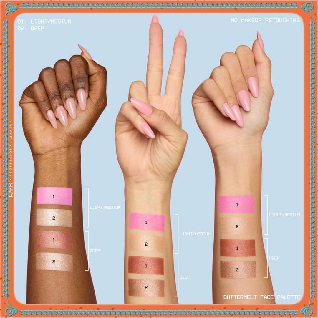 NYX Holiday Buttermelt Face Palette - 02 Cocoa And Spice