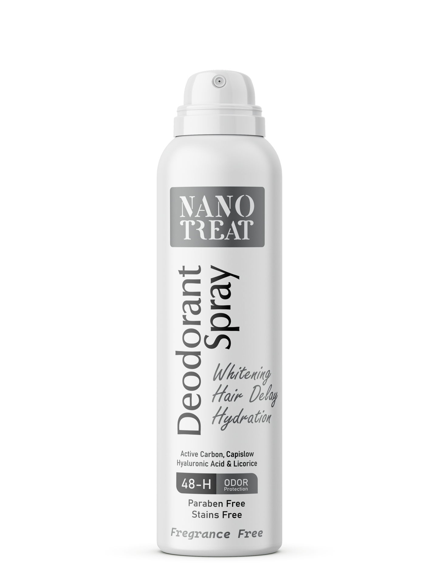 Nano Treat Deodorant Spray Fregrance Free