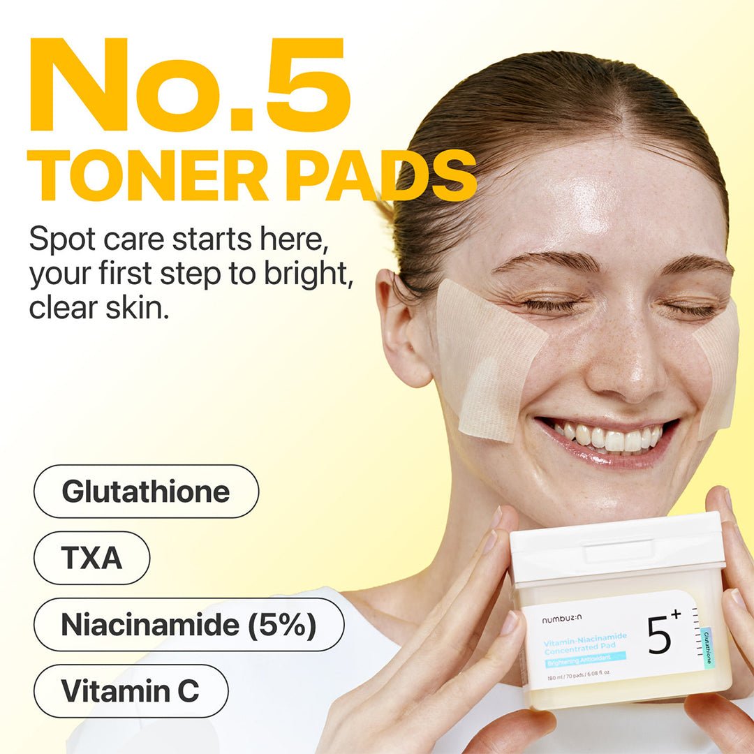 Numbuzin 5+ Vitamin-Niacinamide Concentrated Pad - 180ml