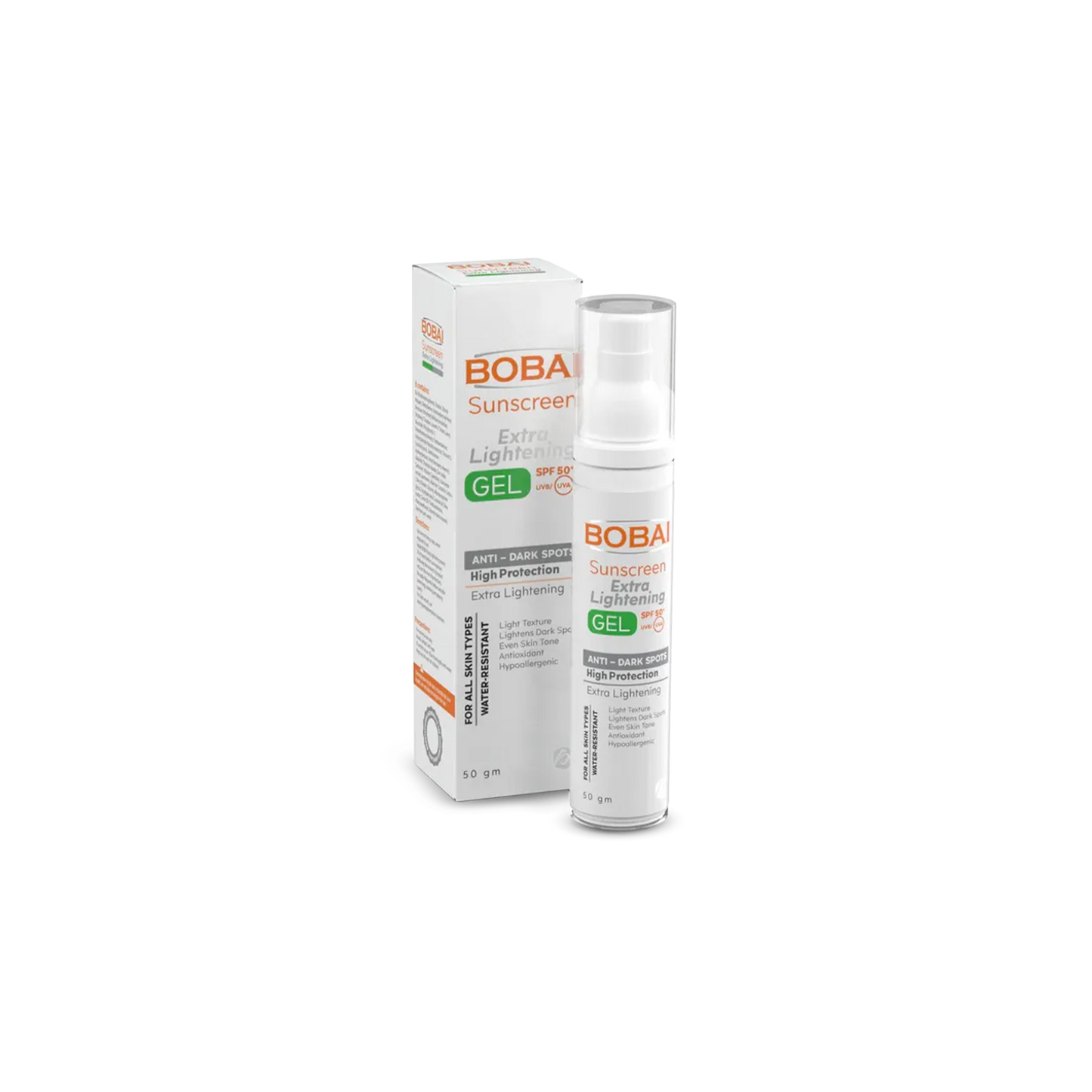 جل واقي شمس للتفتيح الفائق بمعامل حماية SPF 50