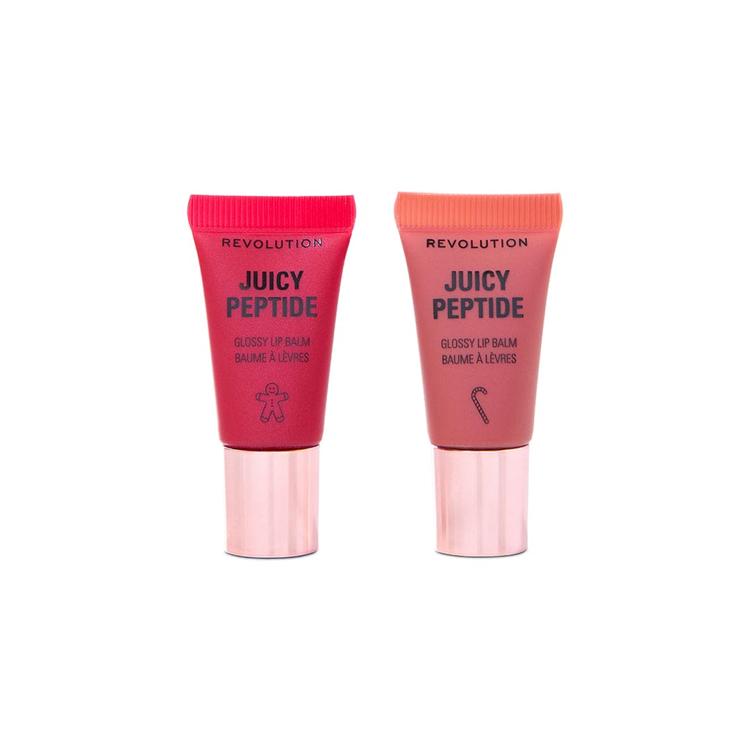Revolution Juicy Peptide Glossy Lip Balm Set