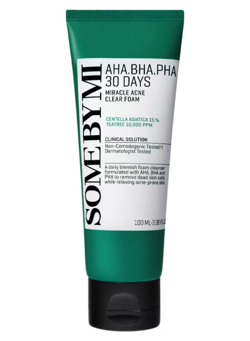 Some By Mi AHA-BHA-PHA 30 Days Miracle Acne Clear Foam 100ml
