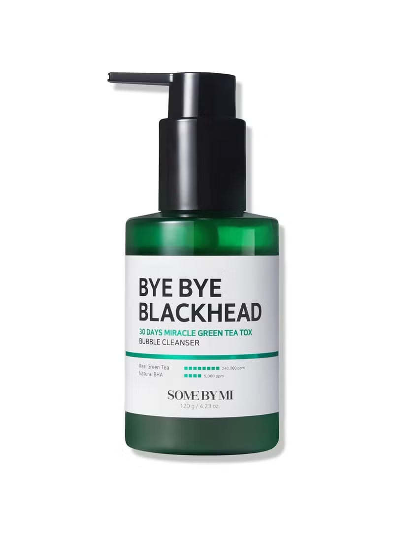 Some By Mi Bye Bye Blackhead 30 Days Miracle Green Tea Tox Bubble Cleanser 120 gm