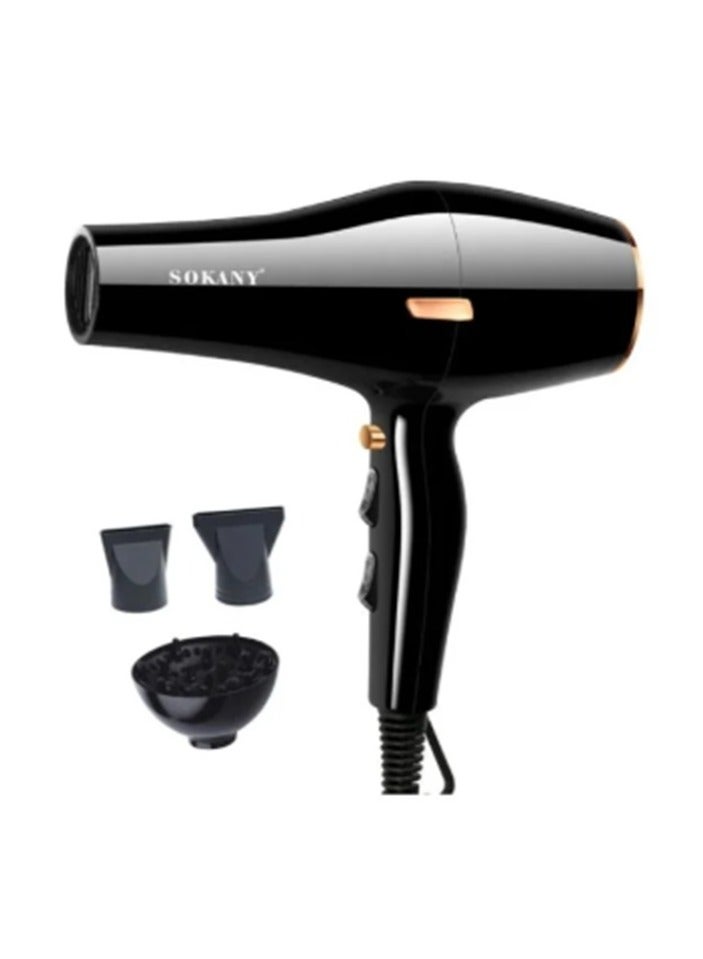 SK-2225 Professional Hair Dryer With 3 Extras - 3000 W