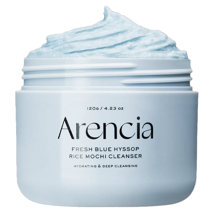 arencia fresh blue hyssop rice mochi cleanser 120g