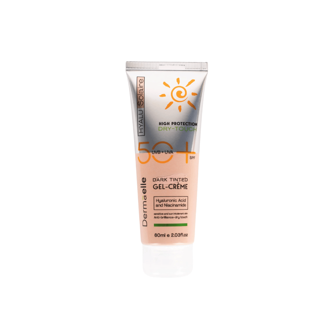 Dermaelle HyaluSolaire Dark Tinted Gel-Cream SPF 50+ 60ml