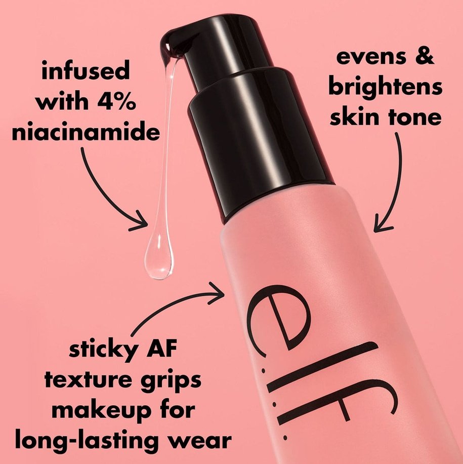 elf Power Grip Primer - Clear I Transparent + 4% NIACINAMIDE