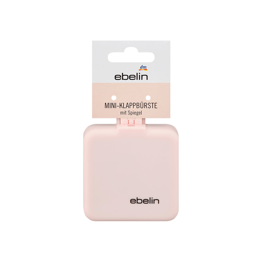 ebelin Mini Folding Brush With Mirror ( Random Color )