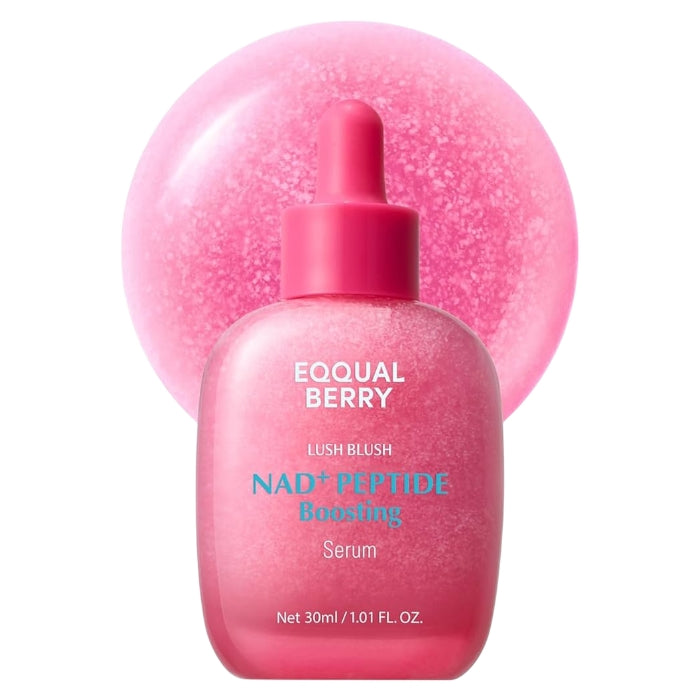 eqqual berry lush blush nad+ peptide boosting serum 30ml