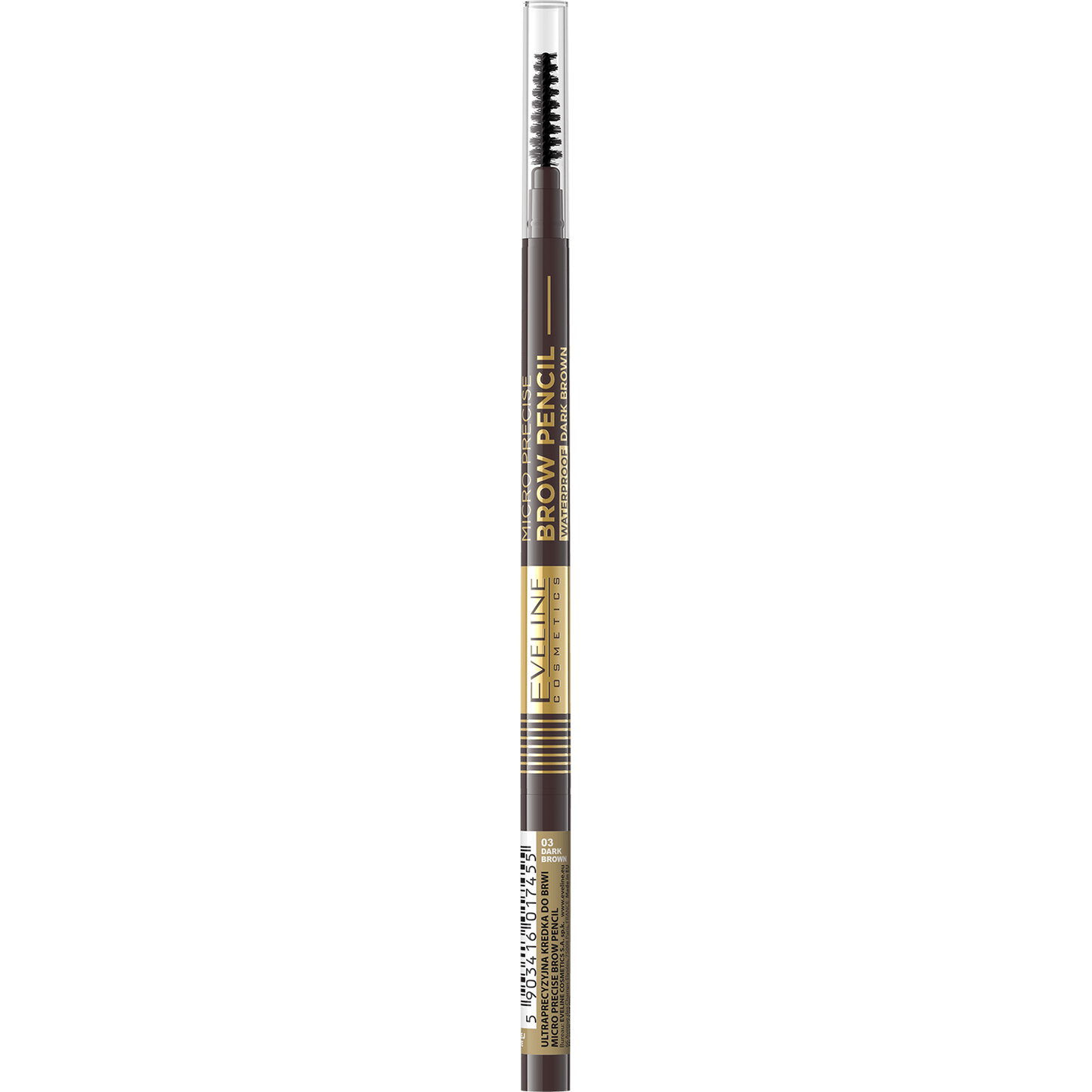 EVELINE COSMETICS MICRO PRECISE BROW PENCIL WATERPROOF - 03 Dark Brown