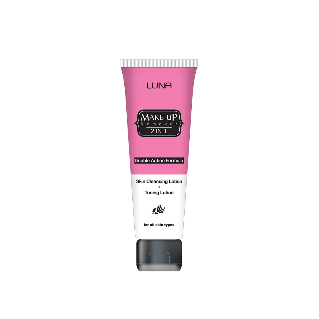 Luna Make Up Remover 2 in 1 Skin Cleansing Lotion & Toning Lotion 130g