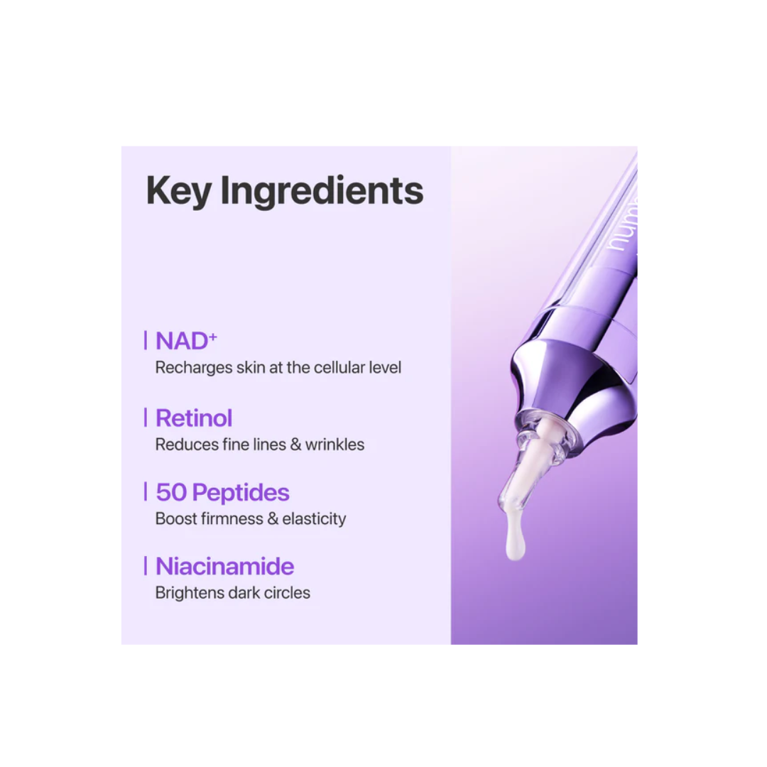 Numbuzin No.9 NAD+ Retinol Volumetox Eye Cream 10ml