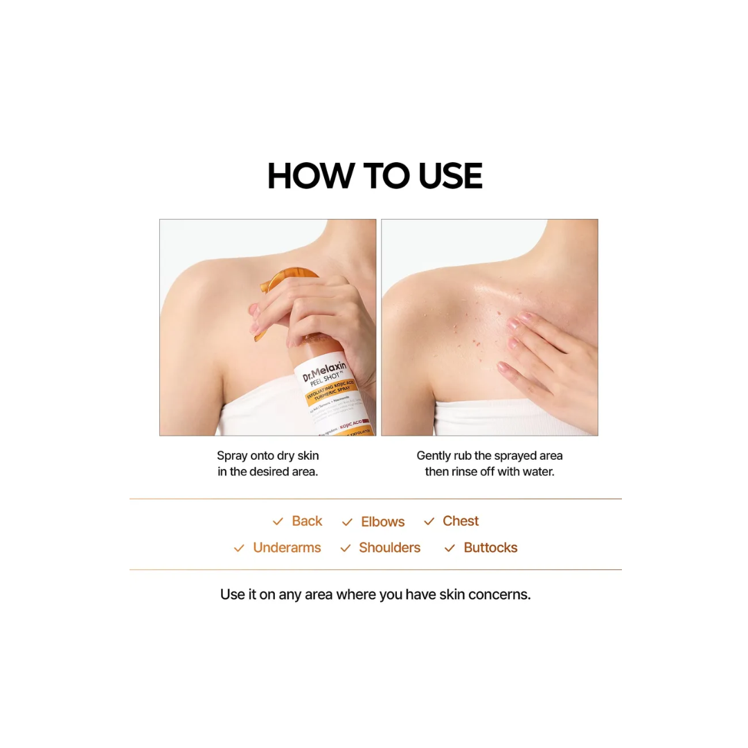 Dr. Melaxin Peel Shot Exfoliating Kojic Acid Turmeric Spray