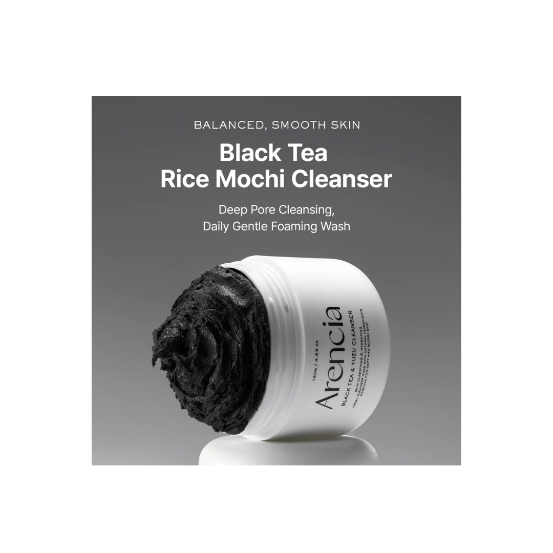 Arencia Black Tea Rice Mochi Cleanser