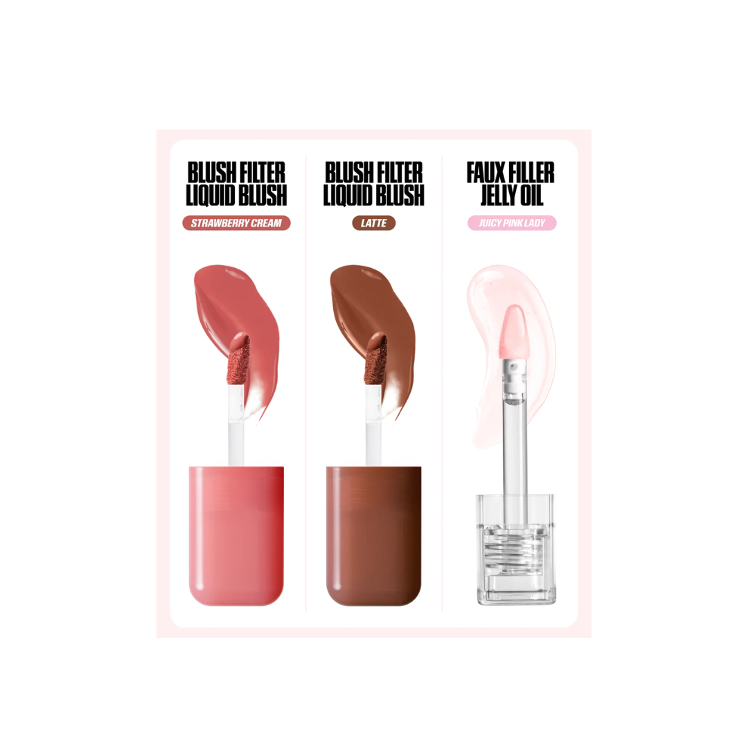 Huda Beauty Habibti Lip & Cheek Best Sellers Set