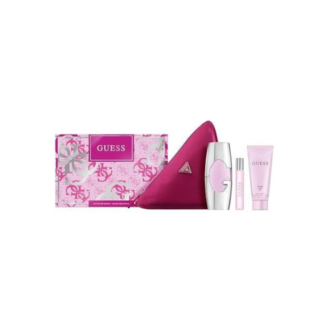 طقم هدايا Guess Pink لها