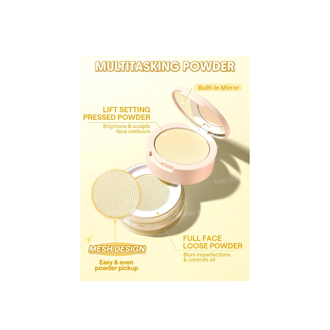 Sheglam Insta-Ready Ultra-Fine Blur & Lift Setting Powder Duo