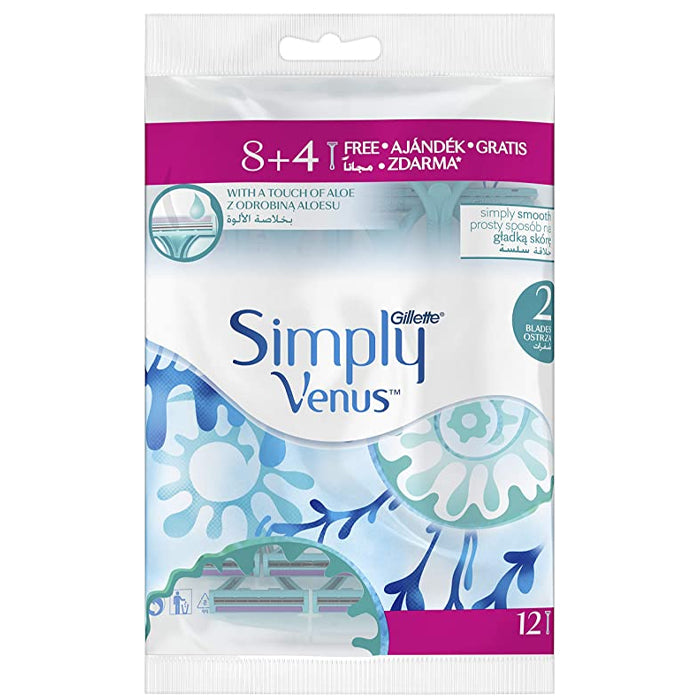 gillette venus simply 12pcs packet